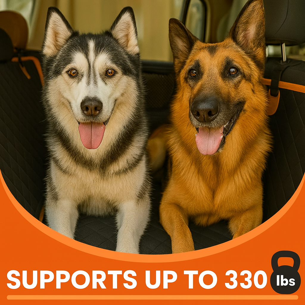 Dog Rear Seat Cover Hard Bottom